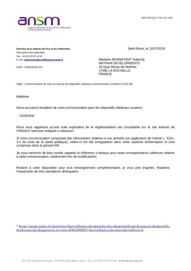 enregistrement ANSM dispositif médical hyperacousie et acouphène